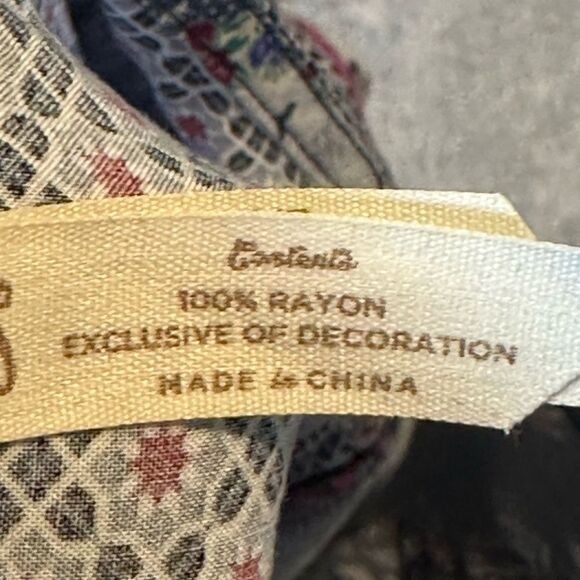 MATILDA JANE A Quick Getaway Top Blue Floral Boho MEDIUM - Picture 9 of 11